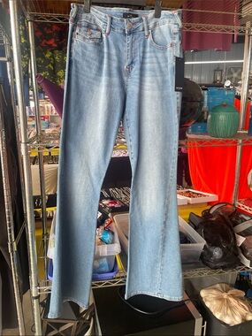 True Religion Light Wash Flare Jeans